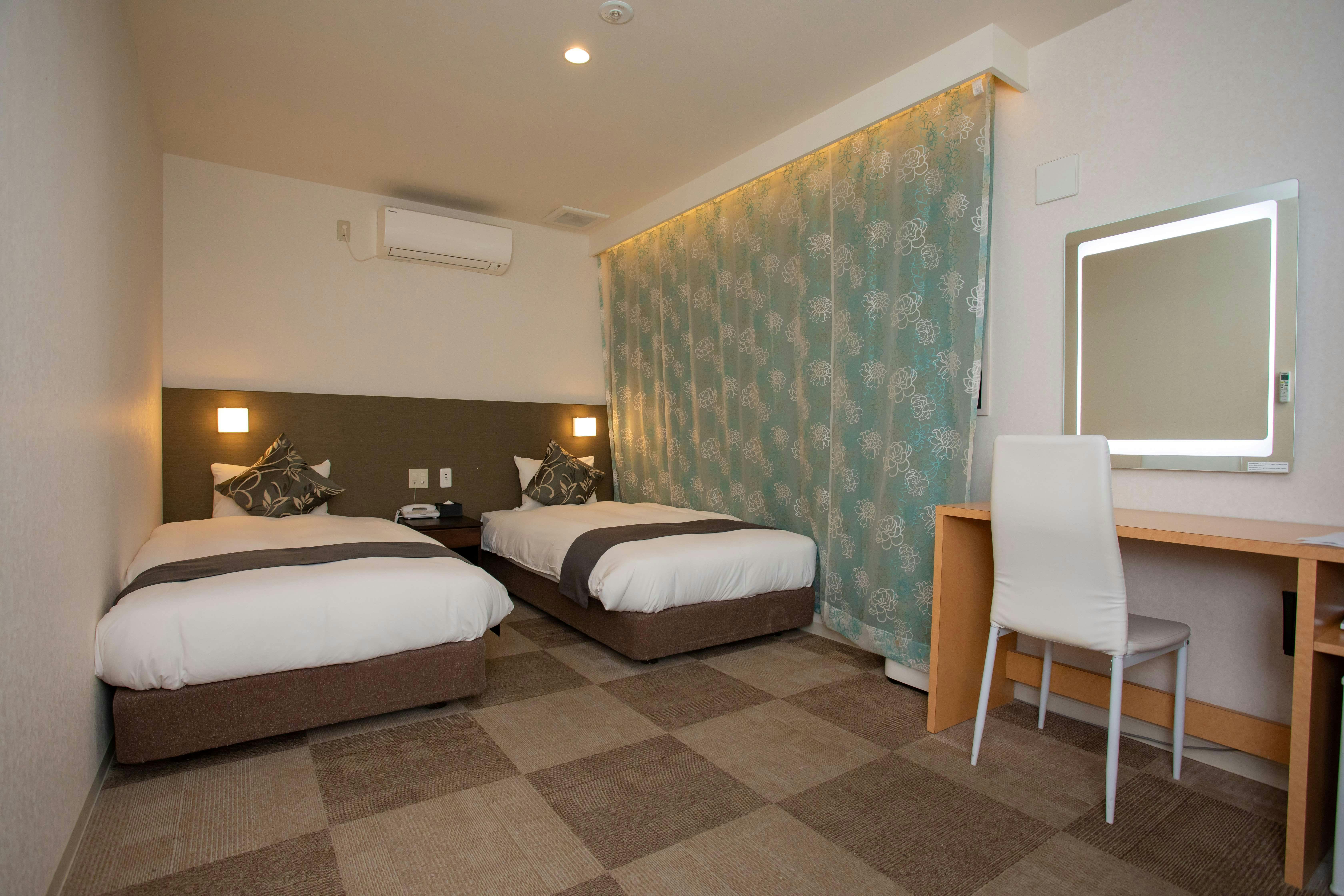 ホテルアクシアイン大阪上本町 - 【 無料朝食付 】選べる和洋バイキング。品数豊富で朝の元気をサポート！スタンダードプラン -  【禁煙】スタンダードツイン：サータ社製ベッド＜WiFi無料＞ 【Yahoo!トラベル】