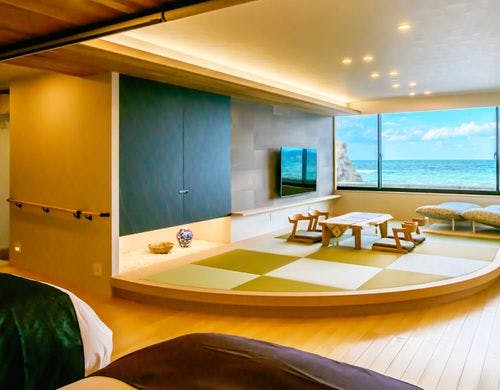 温泉半露天風呂付スイート【波の香り】