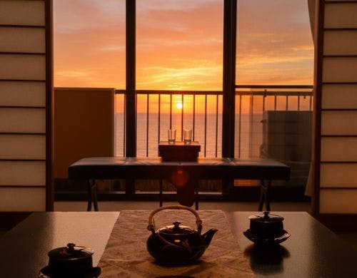 【海側客室】＜夕陽百選の美景を望む＞