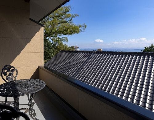 客室半露天風呂