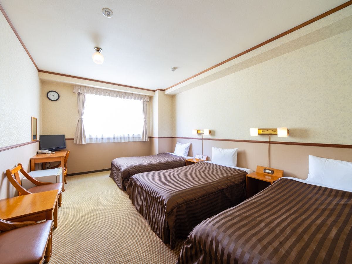 【ห้องพักสำหรับ 3 ท่าน】22 ตร.ม.