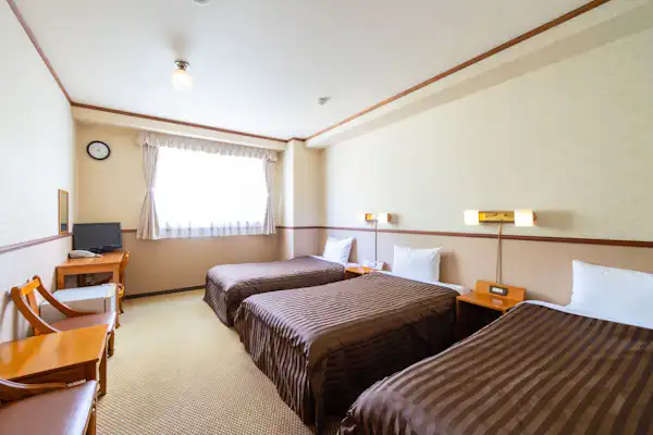 【ห้องพักสำหรับ 3 ท่าน】22 ตร.ม.