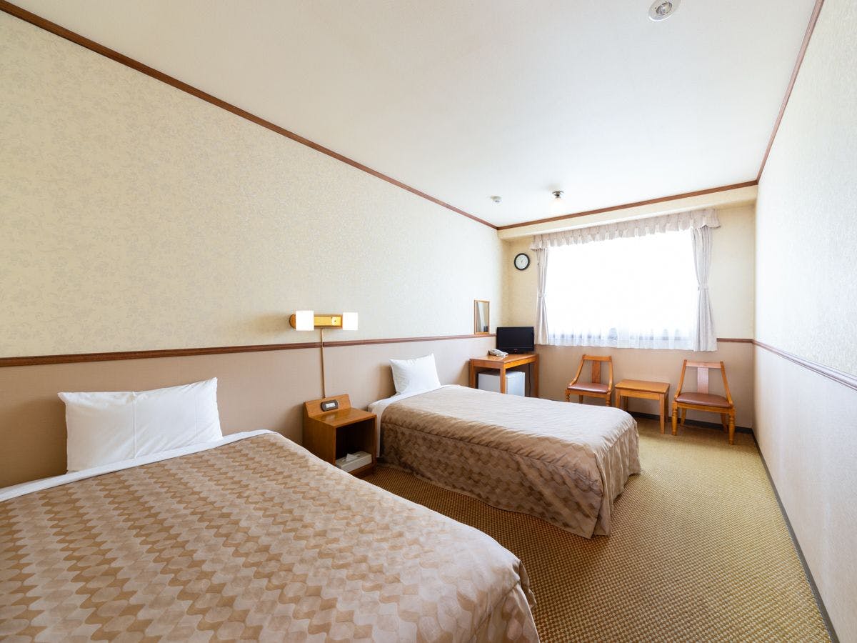 【ห้องพักเตียงคู่สำหรับ 2 ท่าน】18 ตารางเมตร