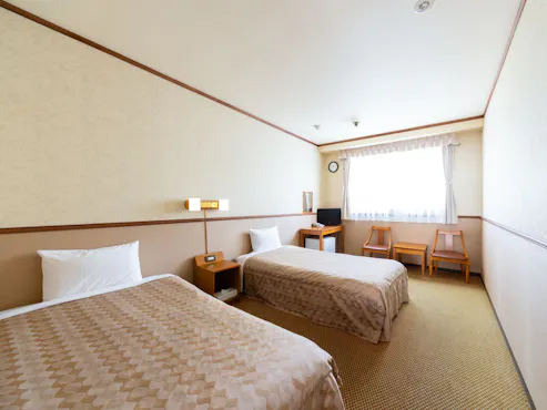 【ห้องพักเตียงคู่สำหรับ 2 ท่าน】18 ตารางเมตร