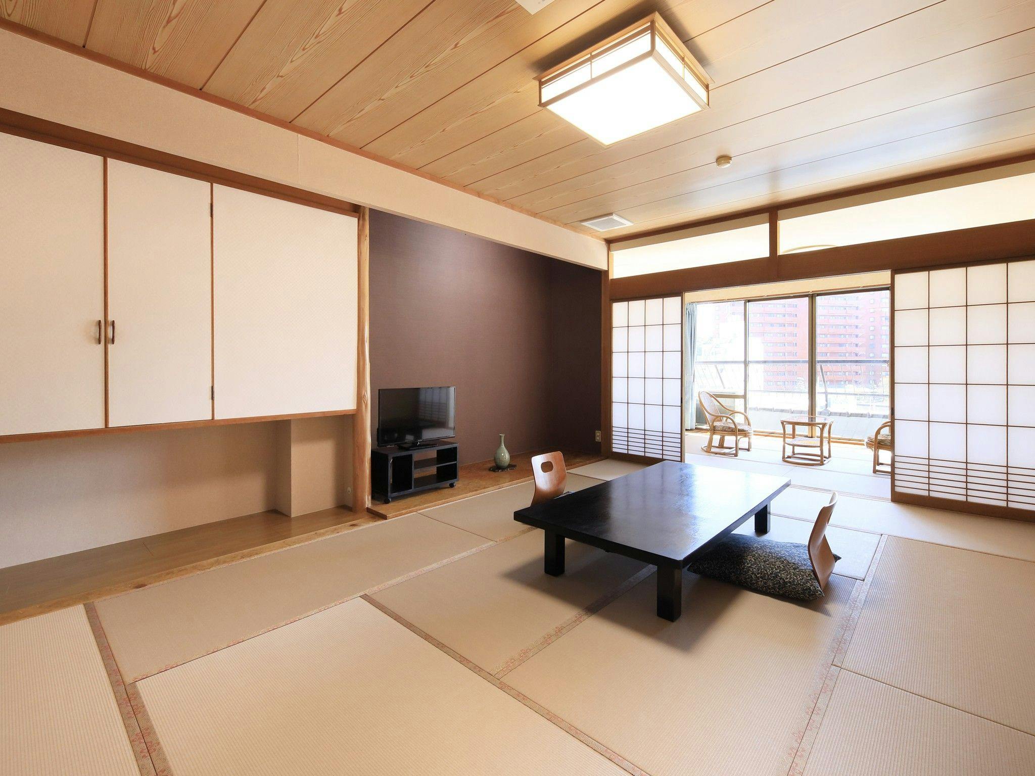 【โรงแรมอาเคเนะ】ห้องพักแบบญี่ปุ่นปกติ (12 เสื่อทาทามิ + ระเบียงกว้าง) (4)