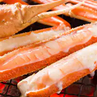 ปูภูเขาสดย่างถ่าน