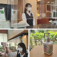 저희는 코로나19 대책을 시행하고 있습니다!