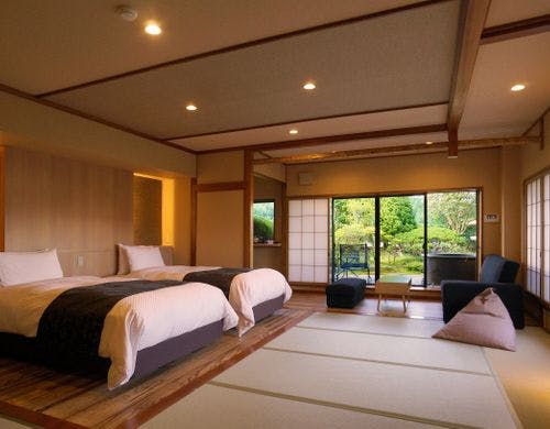 客室露天風呂「雪見風呂」