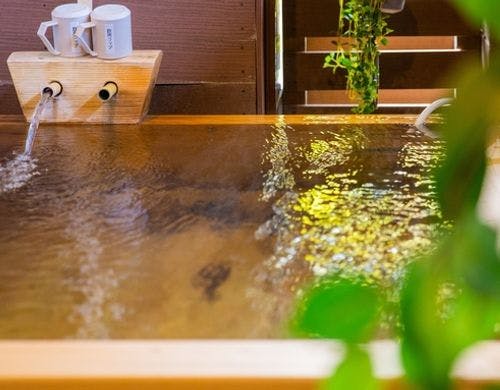 半露天檜風呂付ツイン 洗面台