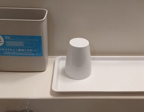 歯ブラシとコームの回収ボックス