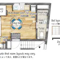 แผนผังห้อง พักได้อย่างสะดวกสบายสำหรับ 4 ท่าน