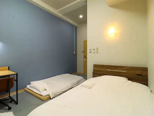 【ห้องทริปเปิล】มีชุดเตียงและฟูกนอน 2 ชุด