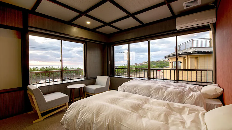 ~Natural Hot Spring~ Sunset View Seafood Inn Taiheian