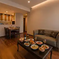 Memasak di kamar dengan dapur lengkap