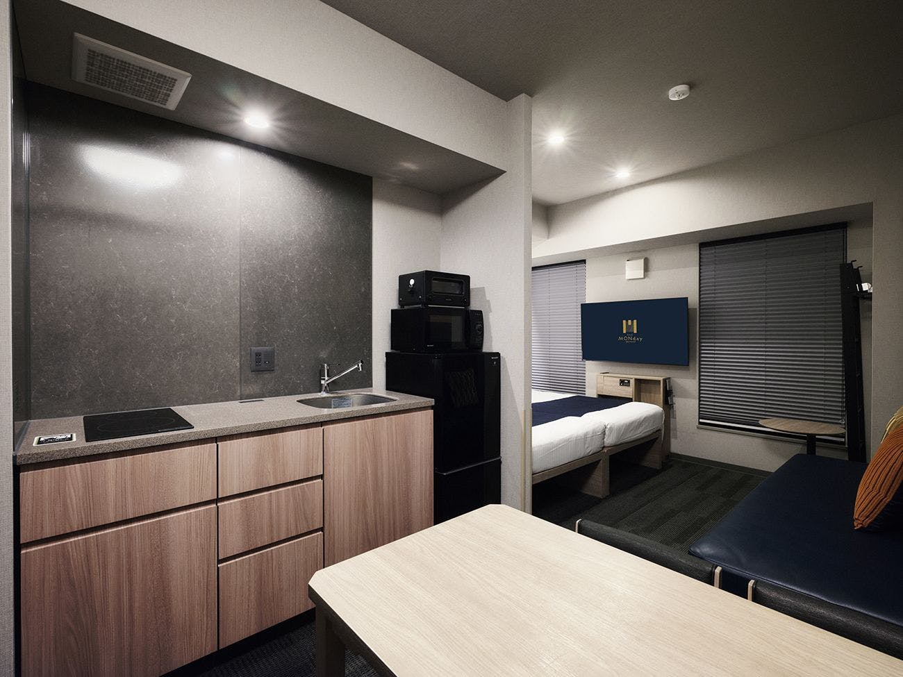 ห้องพักทุกห้องมีครัว