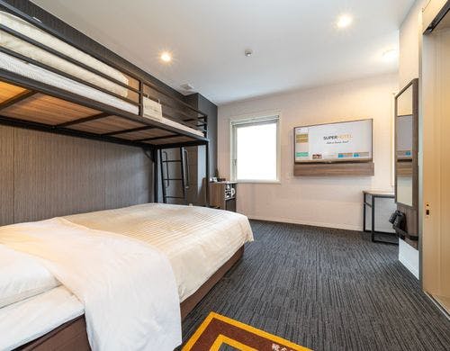 最大４名までお泊り頂けます(幼児含む)