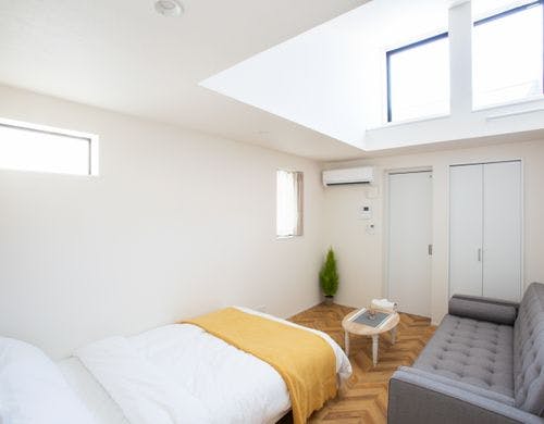 空を望める明るいお部屋