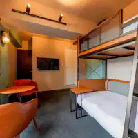 【เตียงสองชั้น 1 เตียง, เตียงคู่ 1 เตียง】