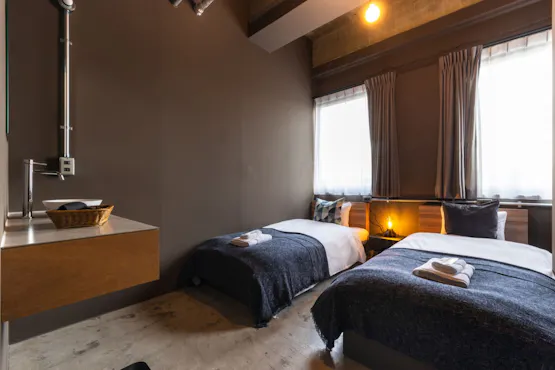 UNPLAN Fukuoka รูปภาพห้องพักแบบเตียงคู่