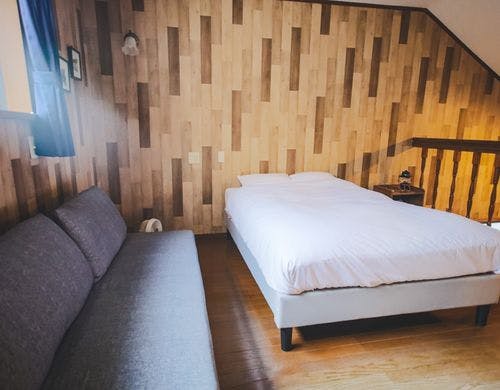 ソファーベット利用で３名まで泊まれます