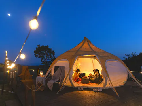 ภายนอกเต็นท์