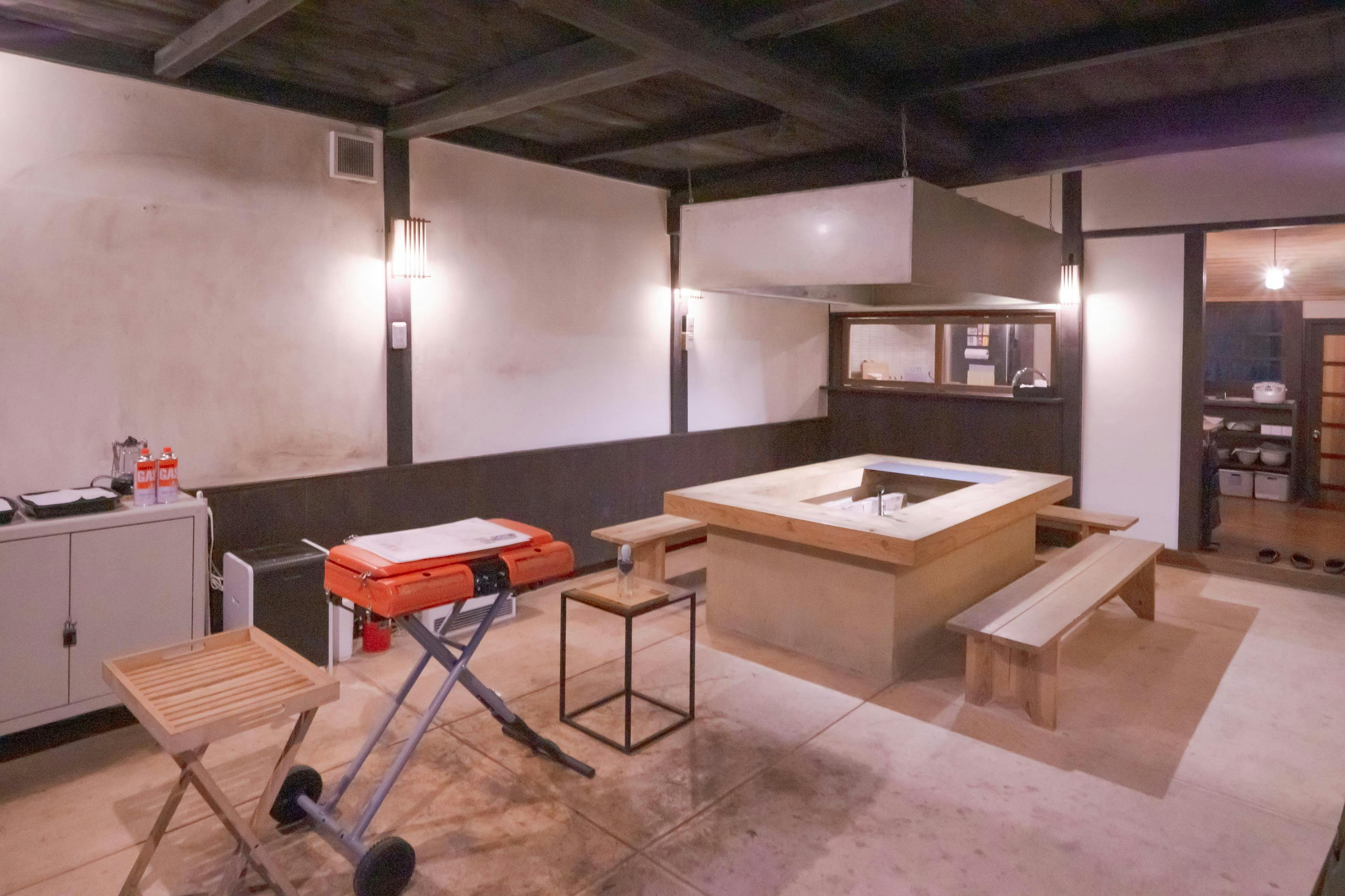 BBQ 그릴을 준비해 두었습니다.