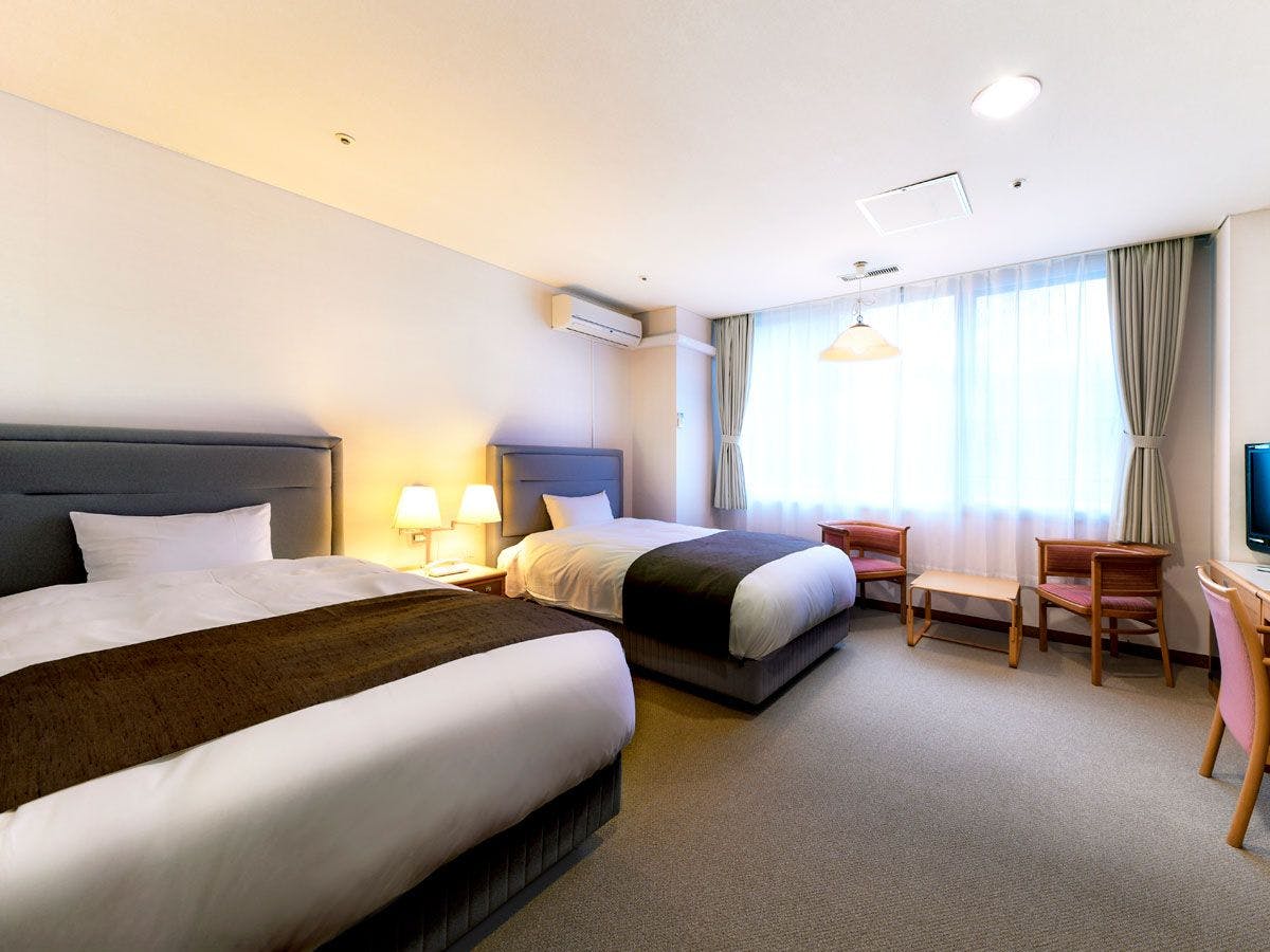 【Kamar Twin Gaya Barat 28㎡】Gambar