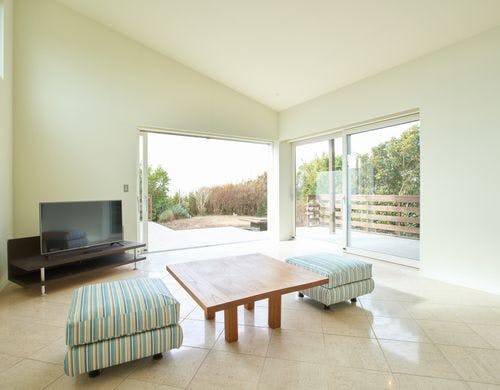 開放感あふれる広々としたリビング