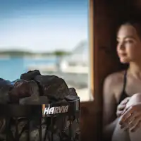 Sauna berbentuk barrel