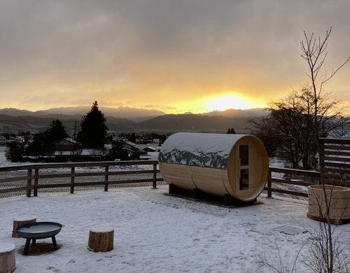 ひのきのバレルサウナを完全貸切