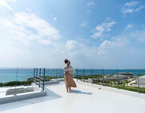 気持ちの良いテラスの時間。