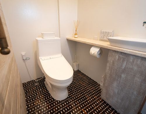 清潔感のあるトイレ。