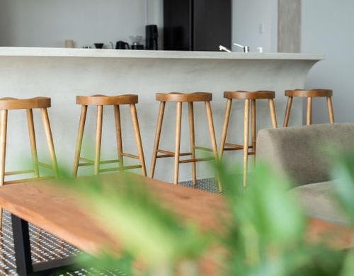 自然光で部屋も明るい