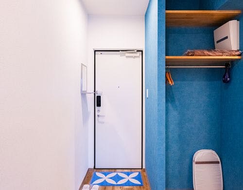 青がテーマの部屋