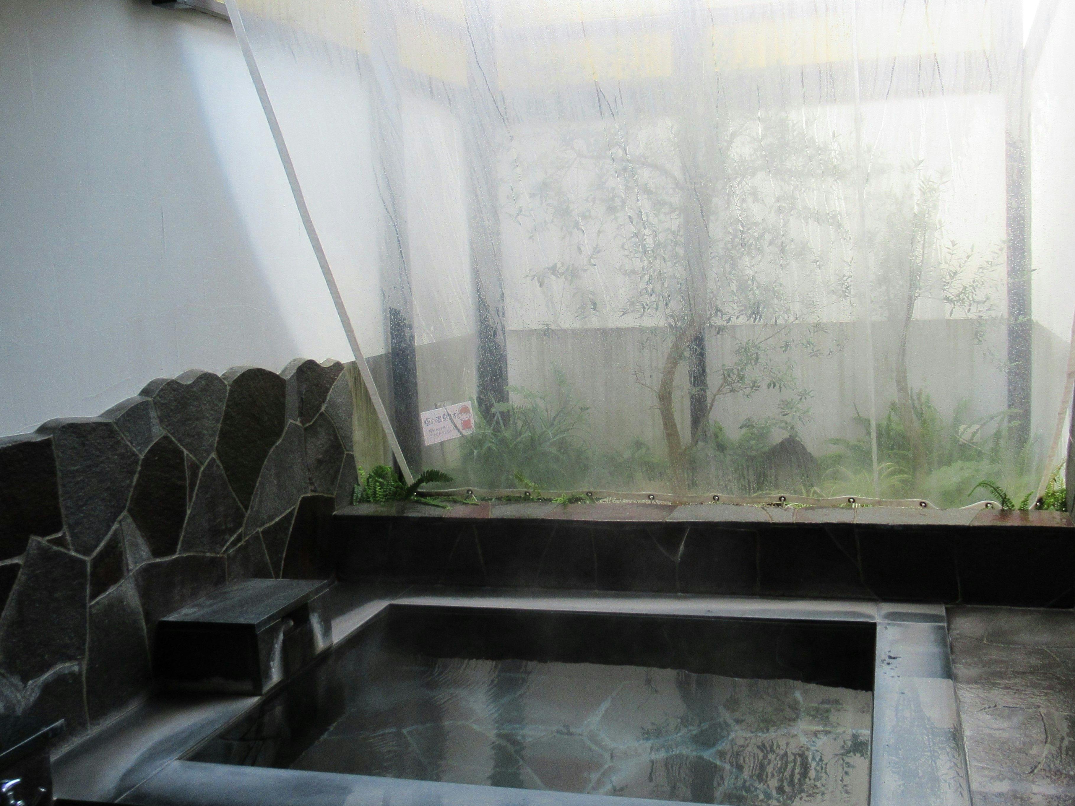 ออนเซ็นกลางแจ้งในฤดูหนาว