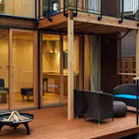 Cottage Grand Auberge Deck