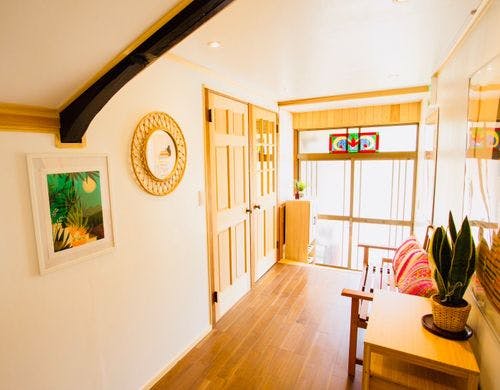 解放感あふれるエントランス