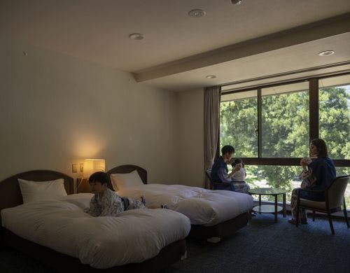 洋室のお風呂付きのお部屋