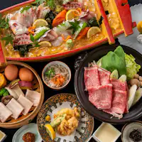 เพลิดเพลินกับปลาท้องถิ่นรวมมิตรจัดเต็มบนเรือ × หม้อไฟเนื้อวากิวโออิตะ