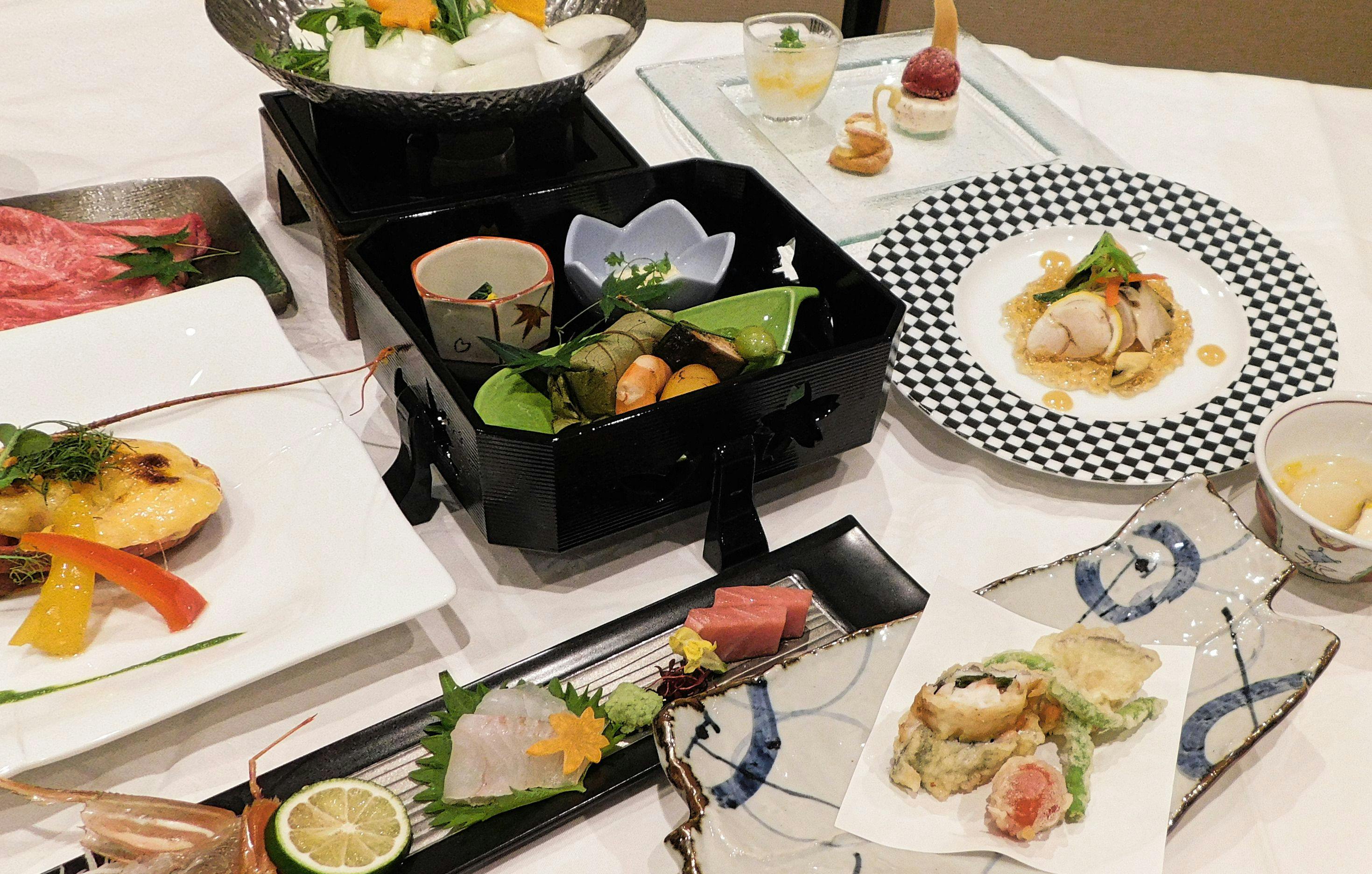Hidangan kaiseki autentik