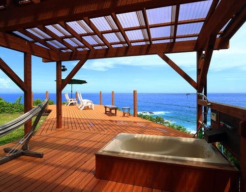 絶景テラスで優雅にバスタイム♪