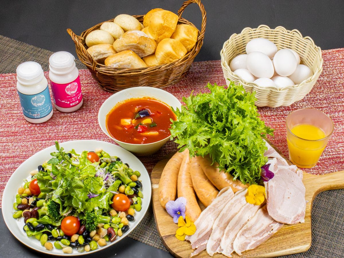 อาหารเช้า (ตัวอย่าง): อาหารเช้าที่เน้นวัตถุดิบจากนาสุ