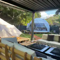 從小屋露台眺望的景色