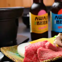 【저녁 식사 - 아와지규 스키야키】