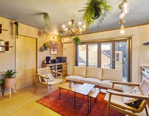 コンパクトなリビングダイニング