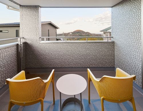 ルーフバルコニーからの景色も楽しめます。