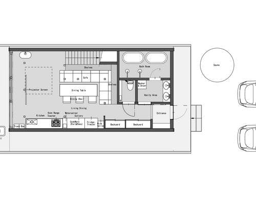 1F間取り図（英語版）