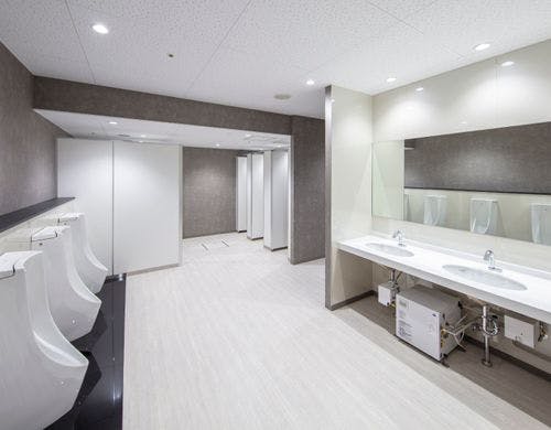 ◆男性用カプセルルーム：洗浄付トイレ