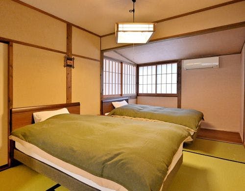 和洋室ツイン/客室露天風呂一例