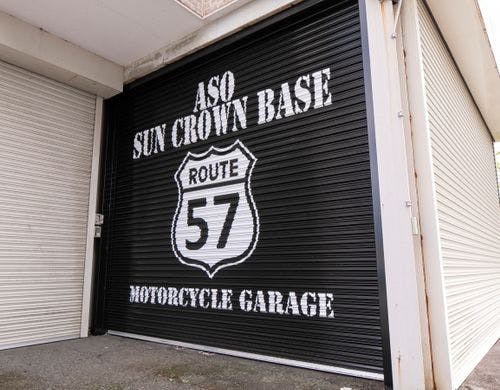 オートバイ専用車庫！